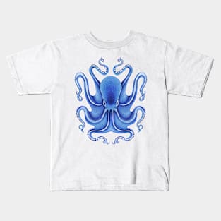 Blue Octopus Kids T-Shirt